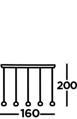 Searchlight hanglamp eindhoven 1014 5bk lamp123nl4