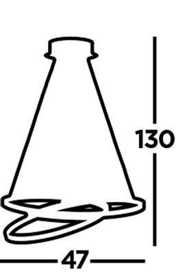 Searchlight hanglamp float 8761go lamp123nl4