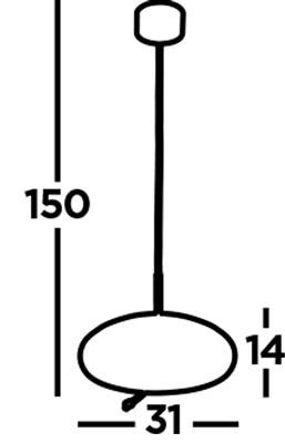 Searchlight hanglamp lisbon 75131 1am lamp123nl4