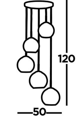 Searchlight hanglamp mardigras 8135 5ss wwwlamp123nl4
