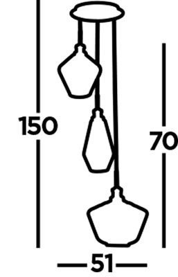 Searchlight hanglamp mia 5423 3ab lamp123nl4