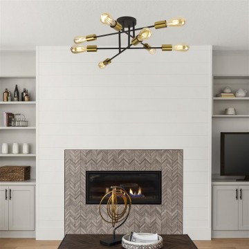 Searchlight plafondlamp armstrong 8048 8bk lamp123nl2