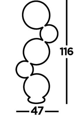 Searchlight vloerlamp cirque eu25771 5bk lamp123nl1