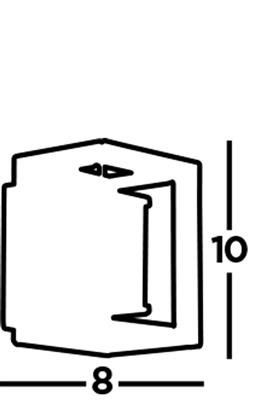 Searchlight wandlamp chaplin 74303 1bk lamp123nl4