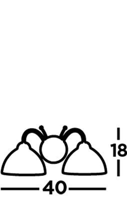 Searchlight wandlamp milanese 1132 2ss lamp123nl2