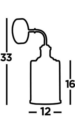 Searchlight wandlamp pipes 1261ab lamp123nl3