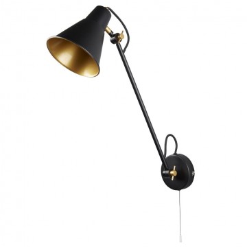 Searchlight wandlamp swingarm 6302bk wwwlamp123nl1