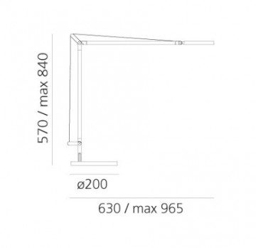 Tafellamp artemide demetra afmetingen wwwlamp123nl 0