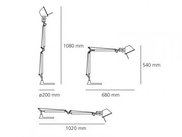 Tafellamp Artemide Tolomeo Tavolo Mini