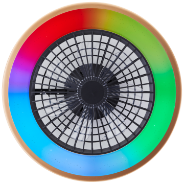 Ventilatorlamp brilliant slimline zwart goud wwwlamp123nl1234