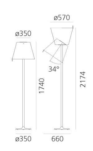 Vloerlamp artemide mega melampo grijs wwwlamp123nl12