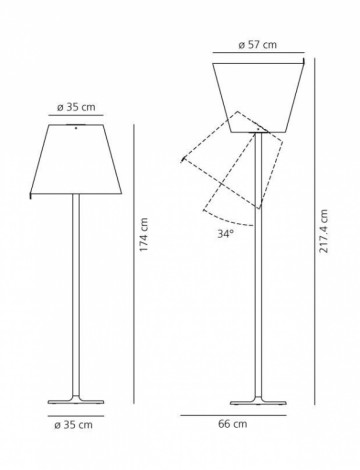 Vloerlamp Artemide Melampo Mega