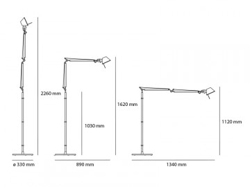 Vloerlamp Artemide Tolomeo Terra