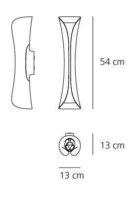 Wandlamp Artemide Parete Cadmo LED