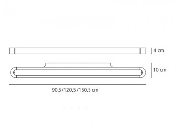 Wandlamp Artemide Talo Parete LED 150