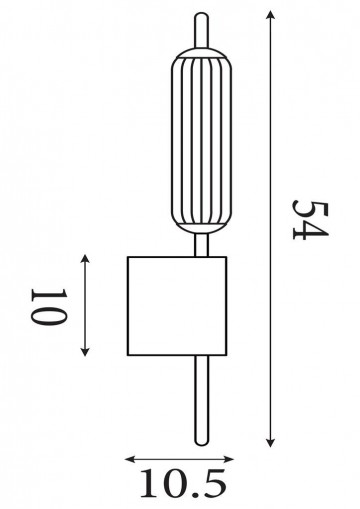 Wandlamp searchlight cattail 76210cl wwwlamp123nl5