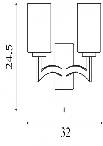 Wandlamp searchlight gina 4992 2cc wwwlamp123nl1
