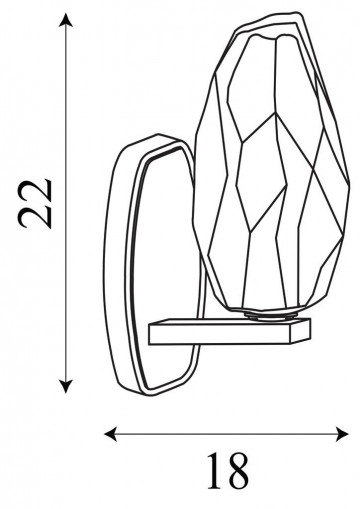 Wandlamp searchlight rocky 23142 1sb wwwlamp123nl3