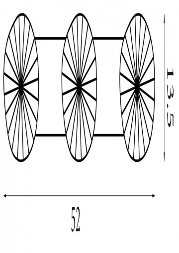 Wandlamp searchlight sunbeam 24122 3bk wwwlamp123nl5