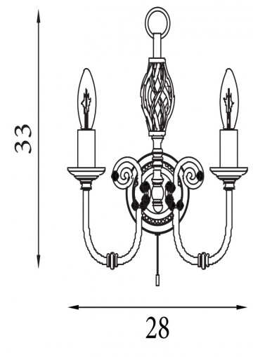 Wandlamp searchlight zanzibar 8392 2 wwwlamp123nl3