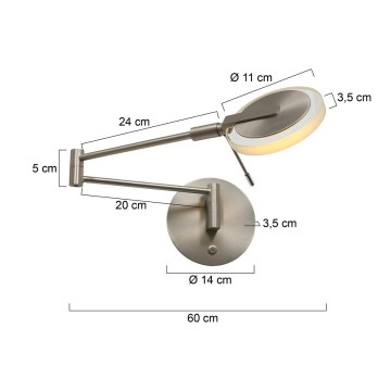 Wandlamp steinhauer turoundled 2733st wwwlamp123nl9