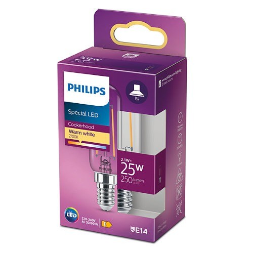 bubbel scheidsrechter Briesje 1x Philips LED Lamp Afzuigkap helder (2,1W (25W), E14, warm wit) -  Ledlampen - Lamp123.nl