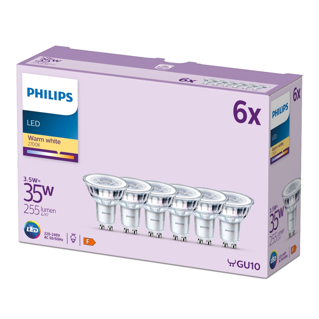Philips LED Classic 3.5-35W WARM WHITE GU10 warm white 