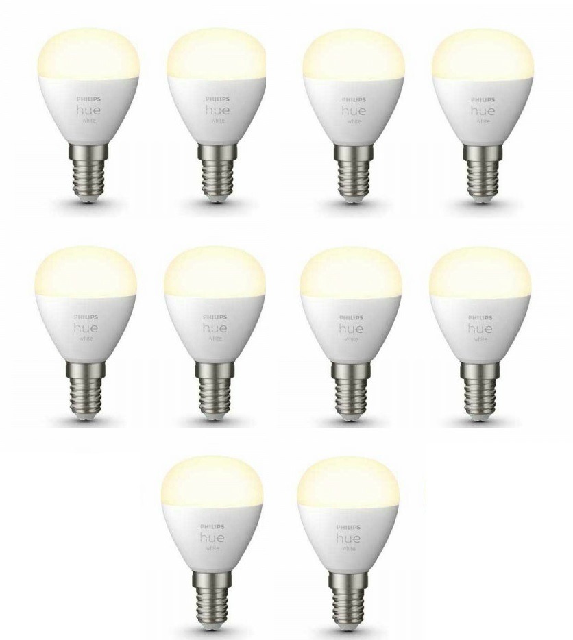 Alternatief Fascineren Overjas Combideal Philips Hue 10x E14 Kogel Warm Wit Licht 929002440603 - Smart  lampen - Lamp123.nl